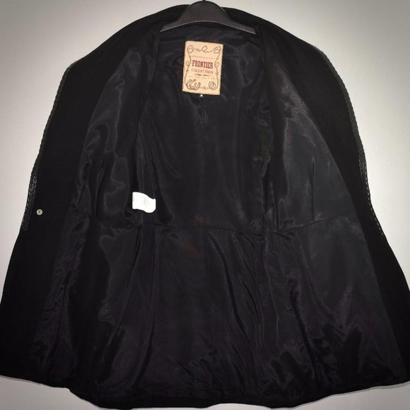 Phoenix Frontier Collection Vtg Black Suede Fringe - Picture 6 of 10